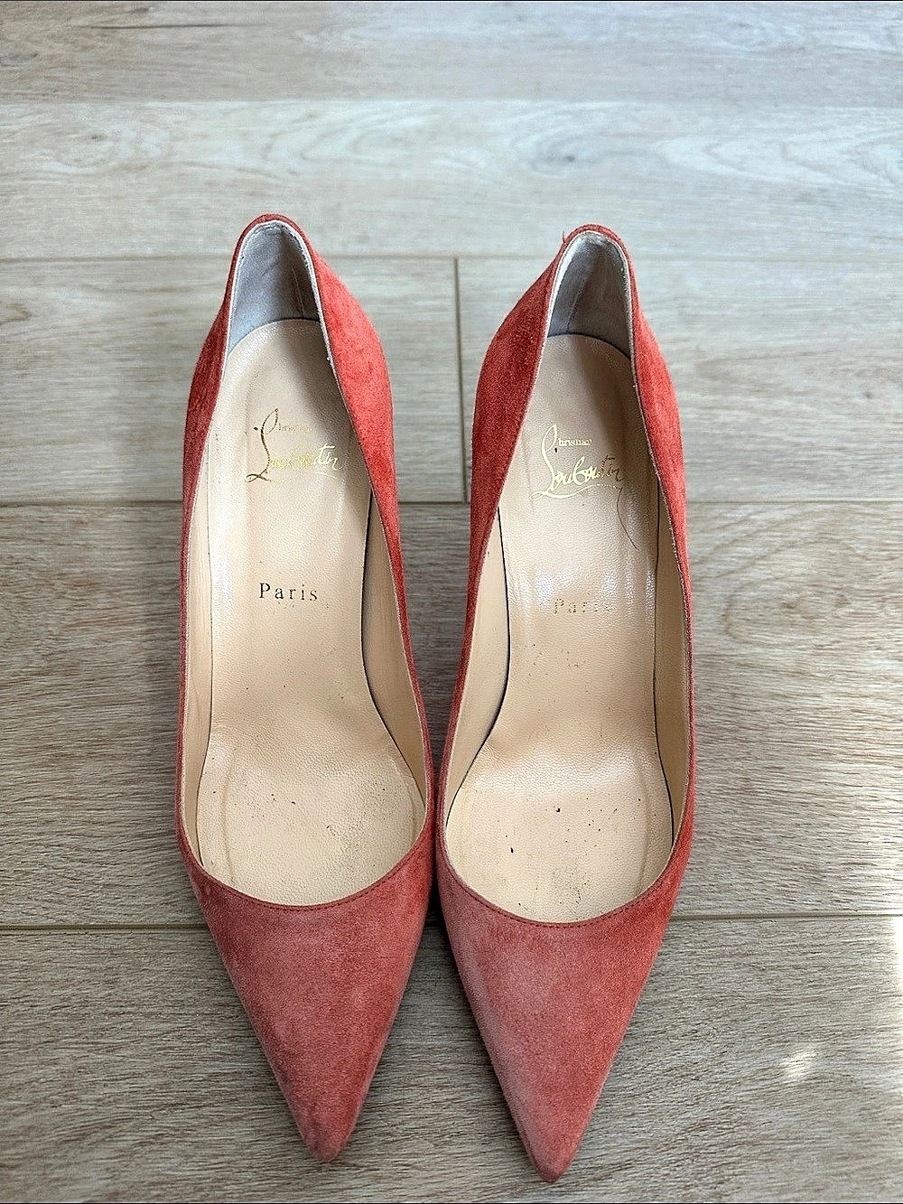 Christian Louboutin So Kate 120 Suede Pumps Red 38.5